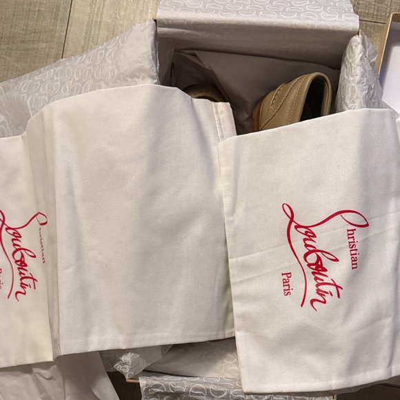 Christian Louboutin Penny Donna Leather Suede Loafers - Picture 4 of 7